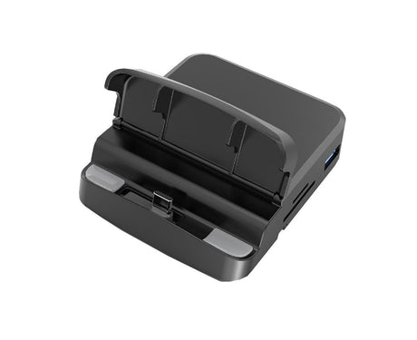 5 in1 Type C to HDMI-compatible Adapter USB 3.0/2.0 TFCard Slot Converter Holder - Black