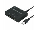 8K DP 1 In 2 Out Displayport Splitter Switch for HDTV Graphics Card Computer - Black