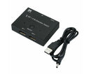 8K DP 1 In 2 Out Displayport Splitter Switch for HDTV Graphics Card Computer - Black