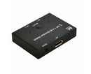 8K DP 1 In 2 Out Displayport Splitter Switch for HDTV Graphics Card Computer - Black