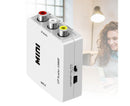 Audio Converter Harmless Environmentally Friendly Lightweight No Power Converter for DVD - White