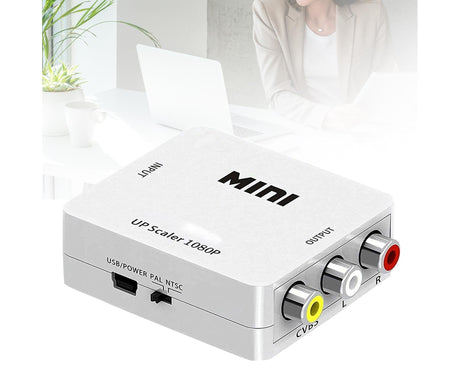 Audio Converter Harmless Environmentally Friendly Lightweight No Power Converter for DVD - White