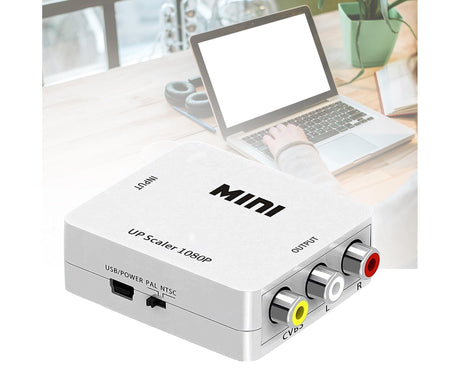 Audio Converter Harmless Environmentally Friendly Lightweight No Power Converter for DVD - White
