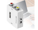 Audio Converter Harmless Environmentally Friendly Lightweight No Power Converter for DVD - White