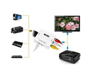 Audio Converter Harmless Environmentally Friendly Lightweight No Power Converter for DVD - White
