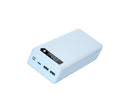 Battery Charger Case Detachable Design 5 Interfaces LCD Rechargeable Multifunctional 15W Fast Charging Easy to Carry Battery Charge - White
