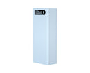 Battery Charger Case Detachable Design 5 Interfaces LCD Rechargeable Multifunctional 15W Fast Charging Easy to Carry Battery Charge - White
