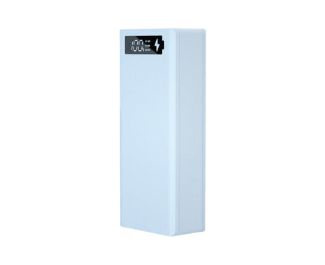 Battery Charger Case Detachable Design 5 Interfaces LCD Rechargeable Multifunctional 15W Fast Charging Easy to Carry Battery Charge - White