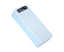 Battery Charger Case Detachable Design 5 Interfaces LCD Rechargeable Multifunctional 15W Fast Charging Easy to Carry Battery Charge - White