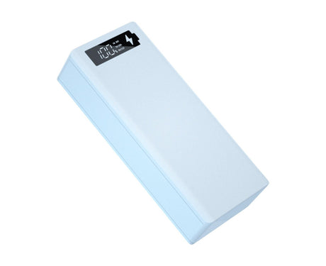 Battery Charger Case Detachable Design 5 Interfaces LCD Rechargeable Multifunctional 15W Fast Charging Easy to Carry Battery Charge - White