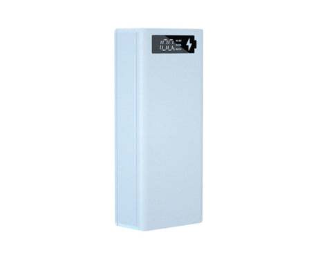 Battery Charger Case Detachable Design 5 Interfaces LCD Rechargeable Multifunctional 15W Fast Charging Easy to Carry Battery Charge - White