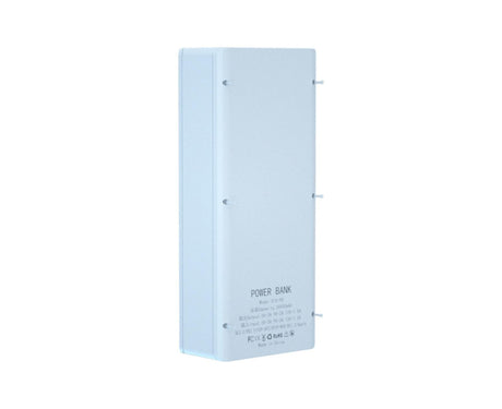 Battery Charger Case Detachable Design 5 Interfaces LCD Rechargeable Multifunctional 15W Fast Charging Easy to Carry Battery Charge - White