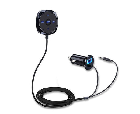 Bluetooth Wireless Receiver Adapter Dongle for Car Stereo Audio Speaker Charger - Black