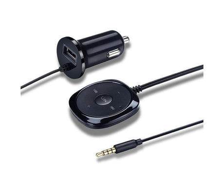 Bluetooth Wireless Receiver Adapter Dongle for Car Stereo Audio Speaker Charger - Black