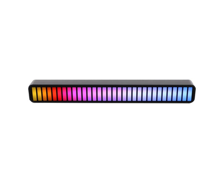 Car LED Light Built-in Microphone Multiple Light Modes Acrylic Wireless Car Ambient LED Light for Home - Black