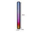 Car LED Light Built-in Microphone Multiple Light Modes Acrylic Wireless Car Ambient LED Light for Home - Black