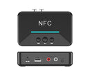 Car Wireless NFC Bluetooth-compatible 5.0 Receiver AV AUX HiFi Stereo Audio Music Adapter - Black