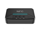 Car Wireless NFC Bluetooth-compatible 5.0 Receiver AV AUX HiFi Stereo Audio Music Adapter - Black