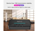 Car Wireless NFC Bluetooth-compatible 5.0 Receiver AV AUX HiFi Stereo Audio Music Adapter - Black