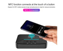 Car Wireless NFC Bluetooth-compatible 5.0 Receiver AV AUX HiFi Stereo Audio Music Adapter - Black