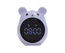 Alarm Clock Cartoon Large Screen Mouse Shape Rechargeable Time for Home - Blue