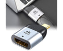 Compatible USB Type C to HDMI-compatible Cable 4K 60HZ Converter Adapter for Thunderbolt 3 - Grey