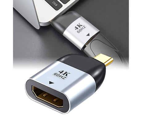 Compatible USB Type C to HDMI-compatible Cable 4K 60HZ Converter Adapter for Thunderbolt 3 - Grey