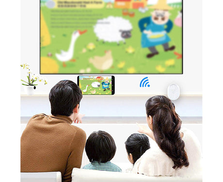 E38 Display Dongle Stable Transmission Widely Compatible 1080P Off-screen Push Video Streamer for Android - White