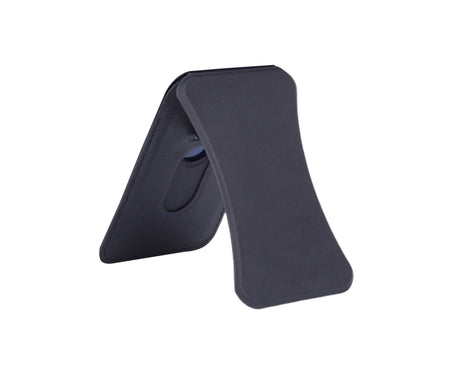 Folding Stand Reusable Multifunctional Adjustable Anti-drop Faux Leather Wallet Phone Stand for iPhone 13/12 Series - Black