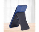Folding Stand Reusable Multifunctional Adjustable Anti-drop Faux Leather Wallet Phone Stand for iPhone 13/12 Series - Black