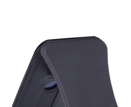 Folding Stand Reusable Multifunctional Adjustable Anti-drop Faux Leather Wallet Phone Stand for iPhone 13/12 Series - Black