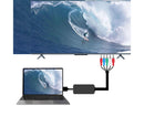 HDMI-compatible Converter No Distortion Portable Black Quick Transmission HDMI-compatible to YPBPR Converter for Projector - Black