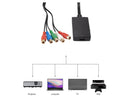 HDMI-compatible Converter No Distortion Portable Black Quick Transmission HDMI-compatible to YPBPR Converter for Projector - Black