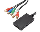 HDMI-compatible Converter No Distortion Portable Black Quick Transmission HDMI-compatible to YPBPR Converter for Projector - Black