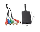 HDMI-compatible Converter No Distortion Portable Black Quick Transmission HDMI-compatible to YPBPR Converter for Projector - Black
