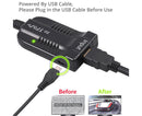 HDMI-compatible to 1080p Component Video YPbPr 5RCA RGB Converter Adapter R/L Audio Output - Black