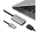 HDMI-compatible to USB Video Capture Card Game Camera Recorder Live Streaming Webcasting - Grey
