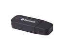 Mini 3.5mm Jack USB Wireless Bluetooth-compatible Audio Receiver Adapter for PC Speaker - Black