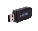 Mini 3.5mm Jack USB Wireless Bluetooth-compatible Audio Receiver Adapter for PC Speaker - Black