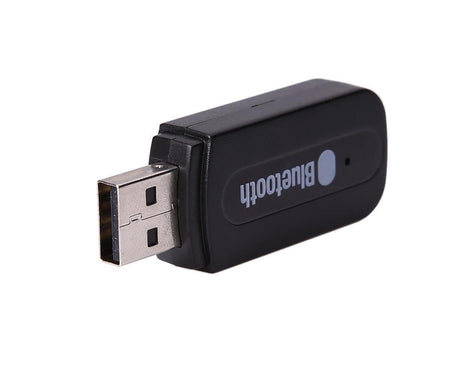 Mini 3.5mm Jack USB Wireless Bluetooth-compatible Audio Receiver Adapter for PC Speaker - Black