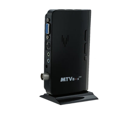 Mini TV Box Digital Computer RF AV to VGA HDTV Programs Tuner Receiver Monitor - Black