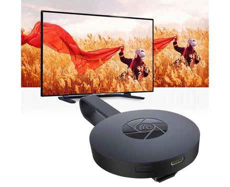 Phone Projection Device High Resolution High-speed Transmission Plug Play WiFi HDMI-compatible Mobile Phone Screen Projector for Home T- Black