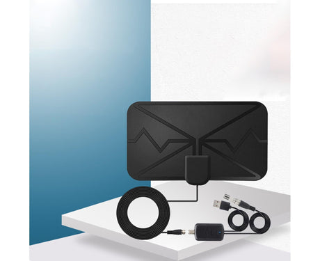 TV Antenna Mini 300 Miles Range 4K High Performing Digital Antenna for Home - Black