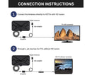 TV Antenna Mini 300 Miles Range 4K High Performing Digital Antenna for Home - Black
