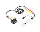 USB 2.0 Audio Video Grabber Scheda Capture VHS Card to DVD Adapter Converter - Black