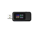 USB Tester LCD Digital Display Rapid Identification Plug And Play 160-Degree Wide Viewing Angle 65W/120W Charger Tester for Mobile Phone - Black