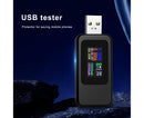 USB Tester LCD Digital Display Rapid Identification Plug And Play 160-Degree Wide Viewing Angle 65W/120W Charger Tester for Mobile Phone - Black