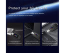 USB Tester LCD Digital Display Rapid Identification Plug And Play 160-Degree Wide Viewing Angle 65W/120W Charger Tester for Mobile Phone - Black