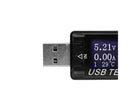 USB Tester Plug And Play Digital Display Timer Sensitive Touch 8 Functions Data Storage High Accuracy Charger Tester for Cell Phone - Black