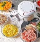 Vegetable Chopper, Mini Onion Chopper, Multi Chopper, Manual Small Onion Chopper, 170ml, White